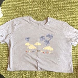 Light blue beach t shirt